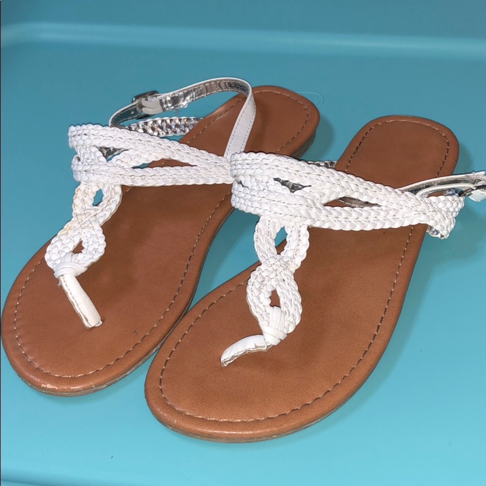 Sandals.